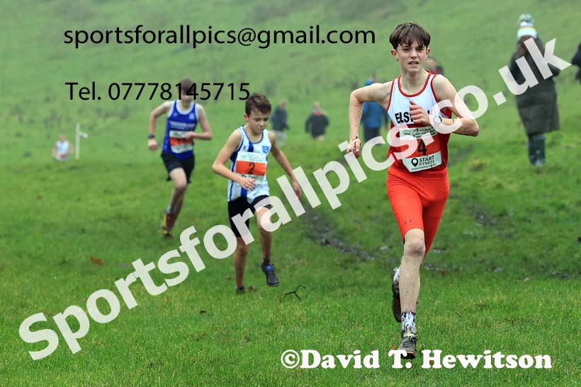 Boys under-13s 2023 NECAA Cross Country Relays, Thornley Hall Farm, Peterlee, County Durham. Photo: David T. Hewitson/Sports for All Pics